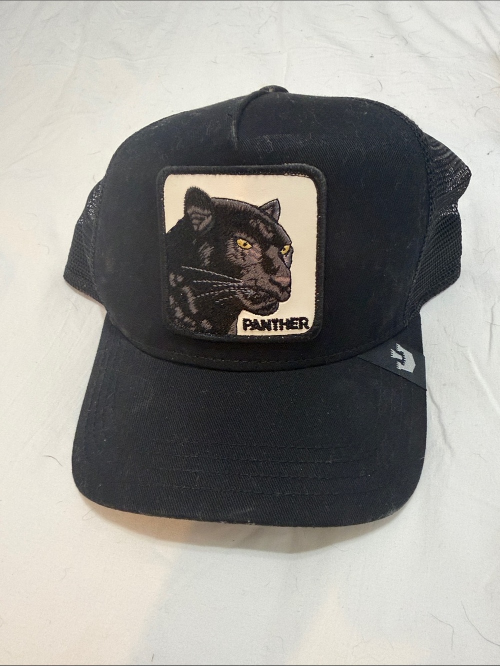 Panther Patch Black Cat Trucker Hat - Unbranded